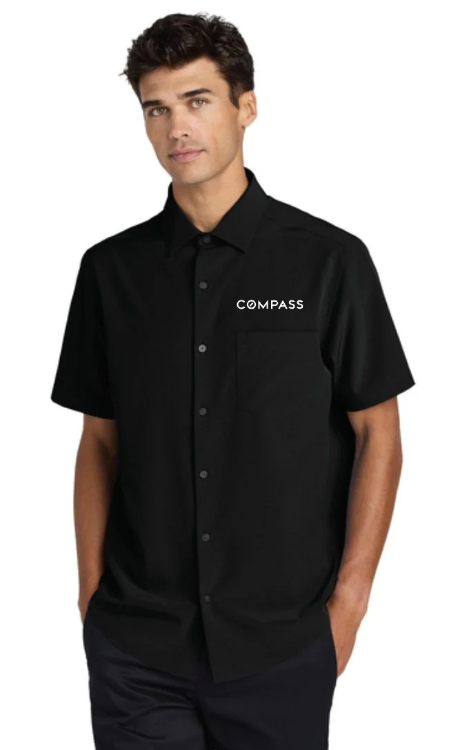 Compass Mens Short Sleeve UV Tech Shirt
