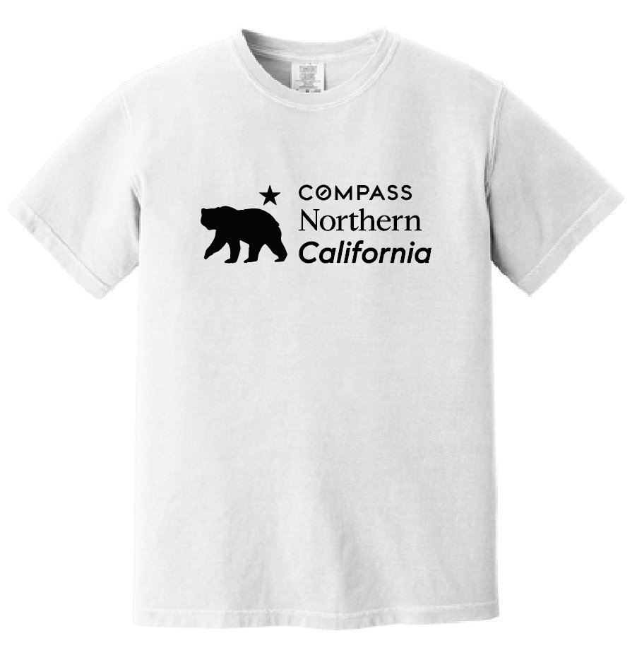 Limited Edition NorCal Compass Comfort Colors Tee - White