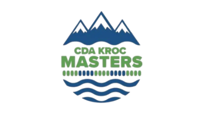 Logo for CDA Kroc Masters featuring stylized mountains, green and blue waves, and the organization name.
