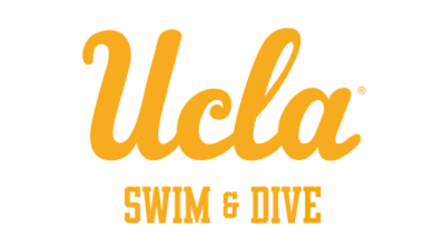 UCLA Swim & Dive logo with orange text on a white background.