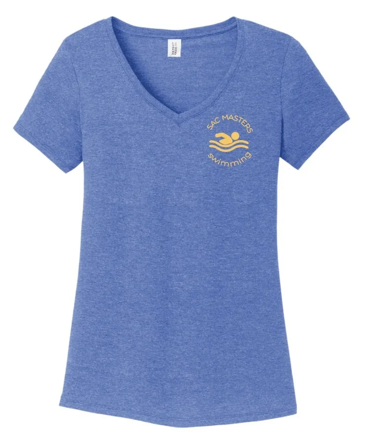 SACMA Ladies Tri-Blend V-Neck Short Sleeve Tee