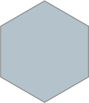 blue hexagon