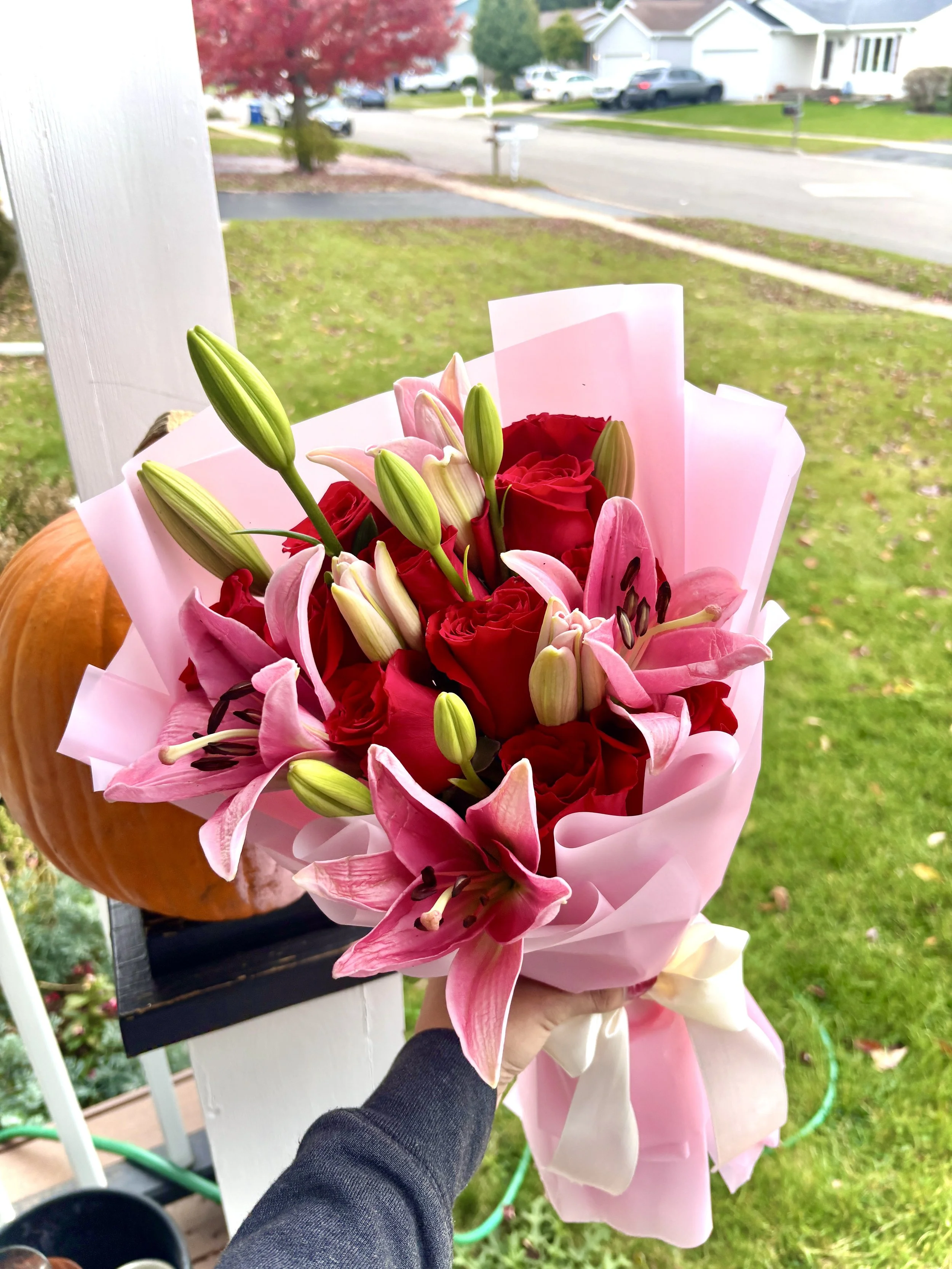 12 Roses + Lilies $28
