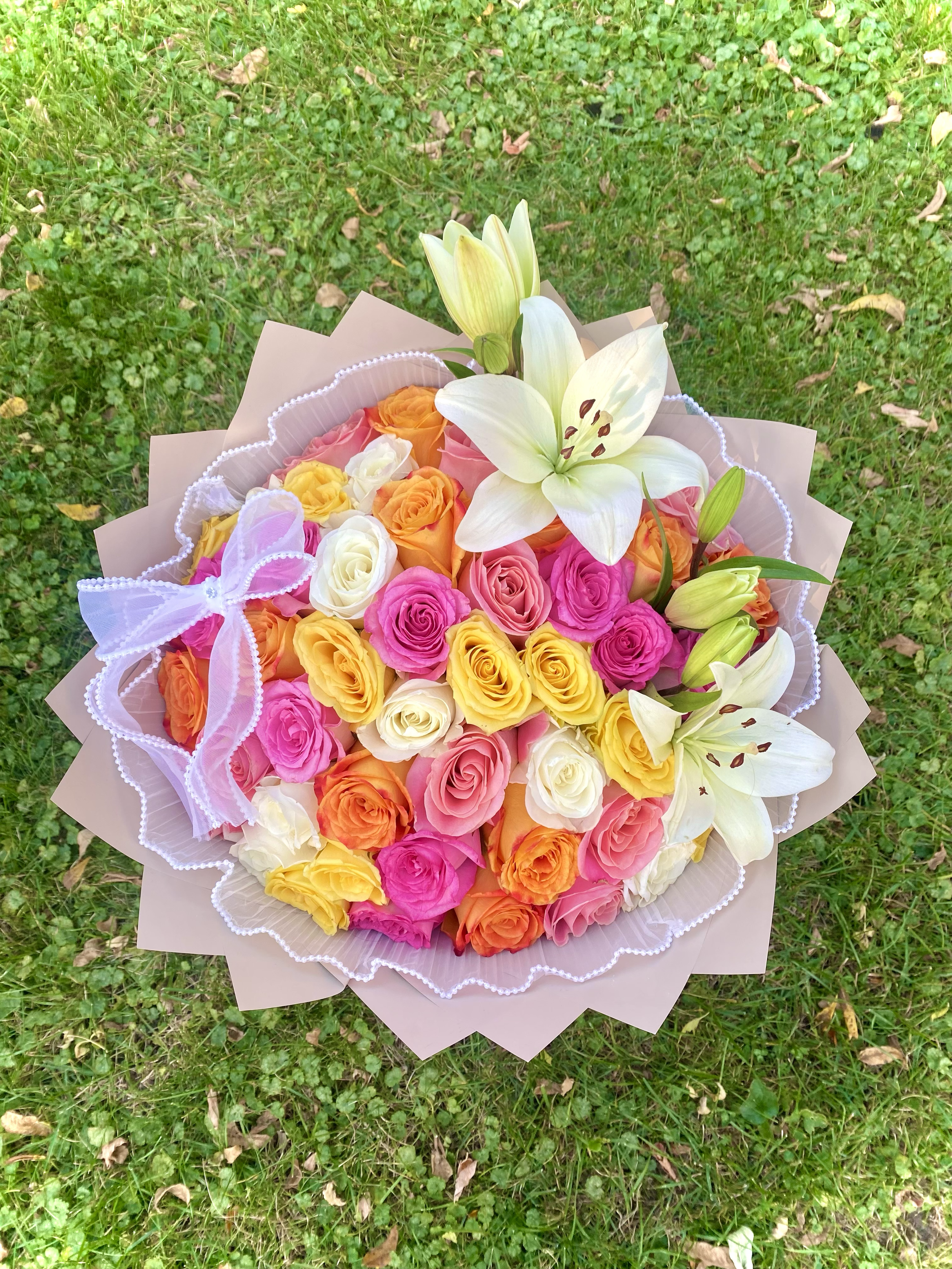 36 Roses + Lilies $66