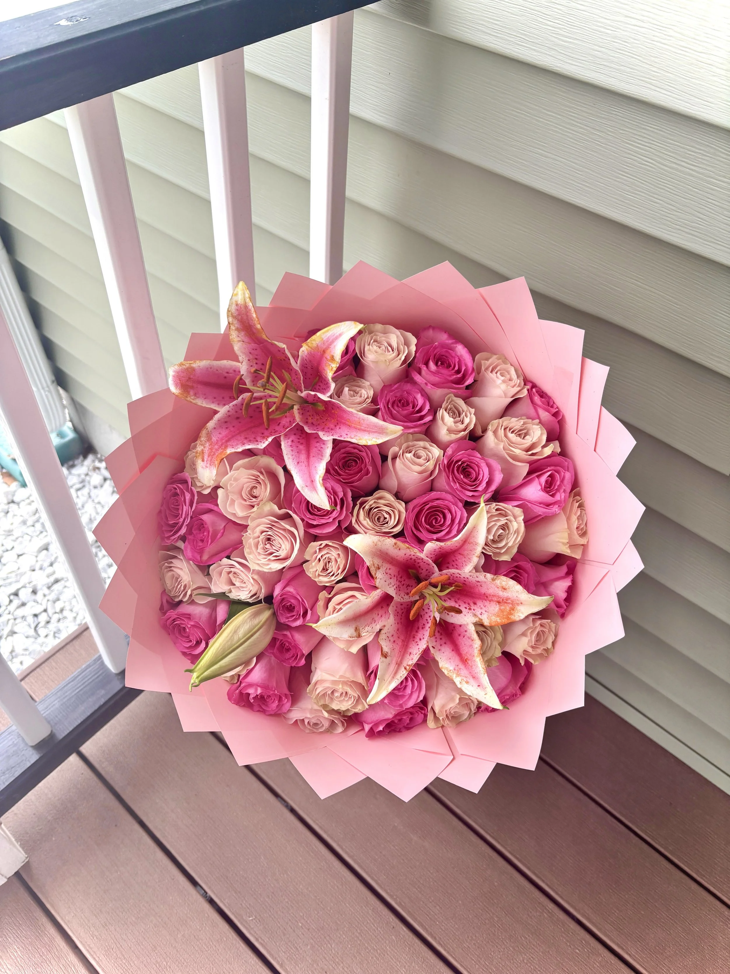 36 Roses + Lilies $66