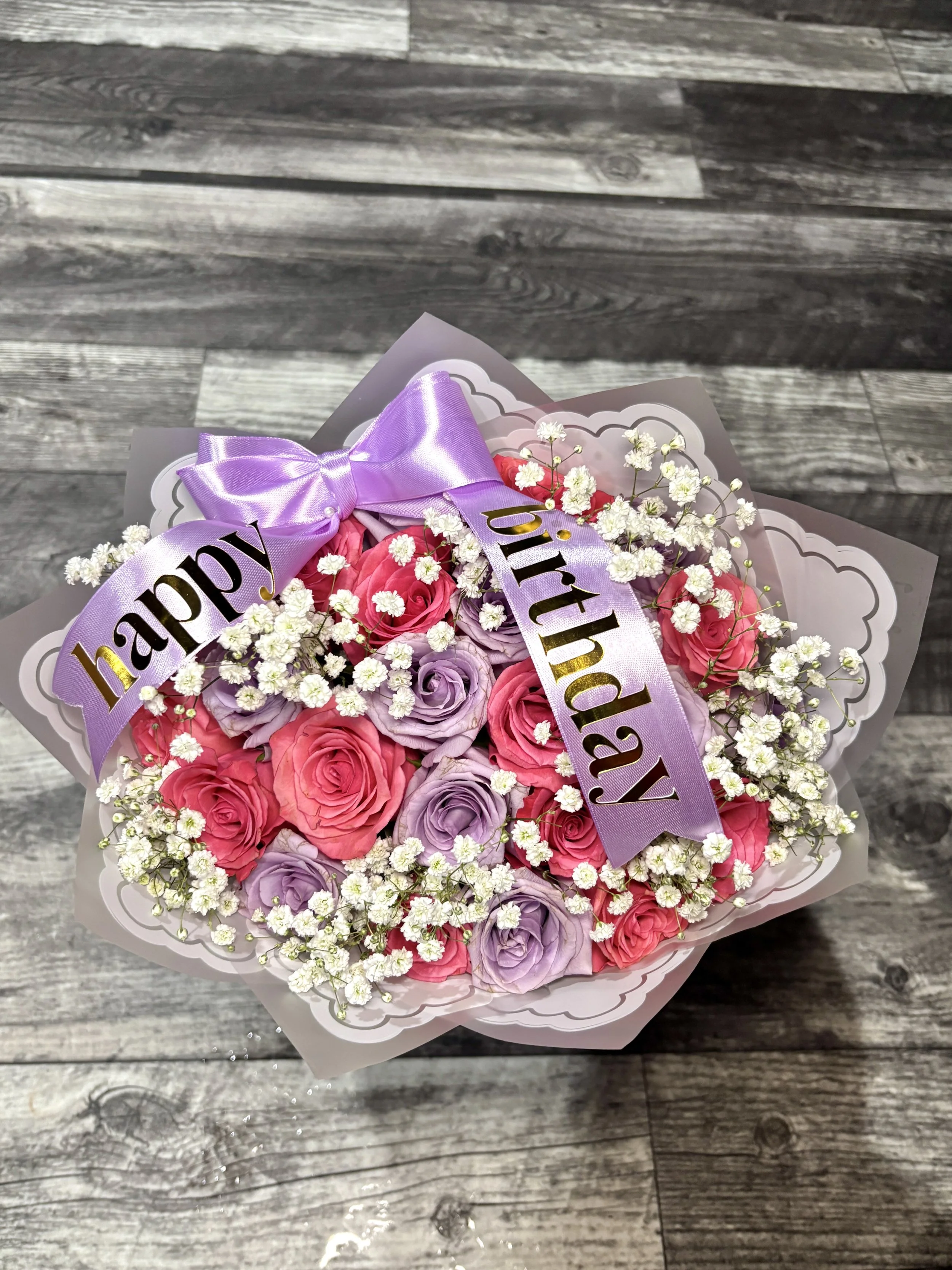 24 Roses + Babies breathe $50