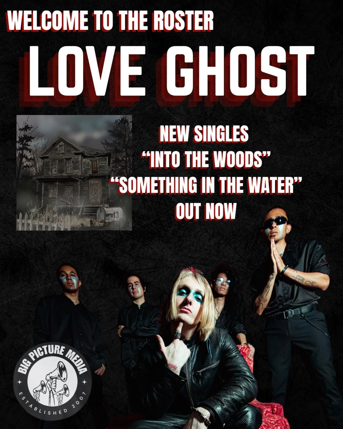 So excited to welcome @loveghost_official to the BPM family! Their new album &lsquo;Thirteen&rsquo; will be out Nov 13, and the first two singles are out now - streaming at the link in bio!