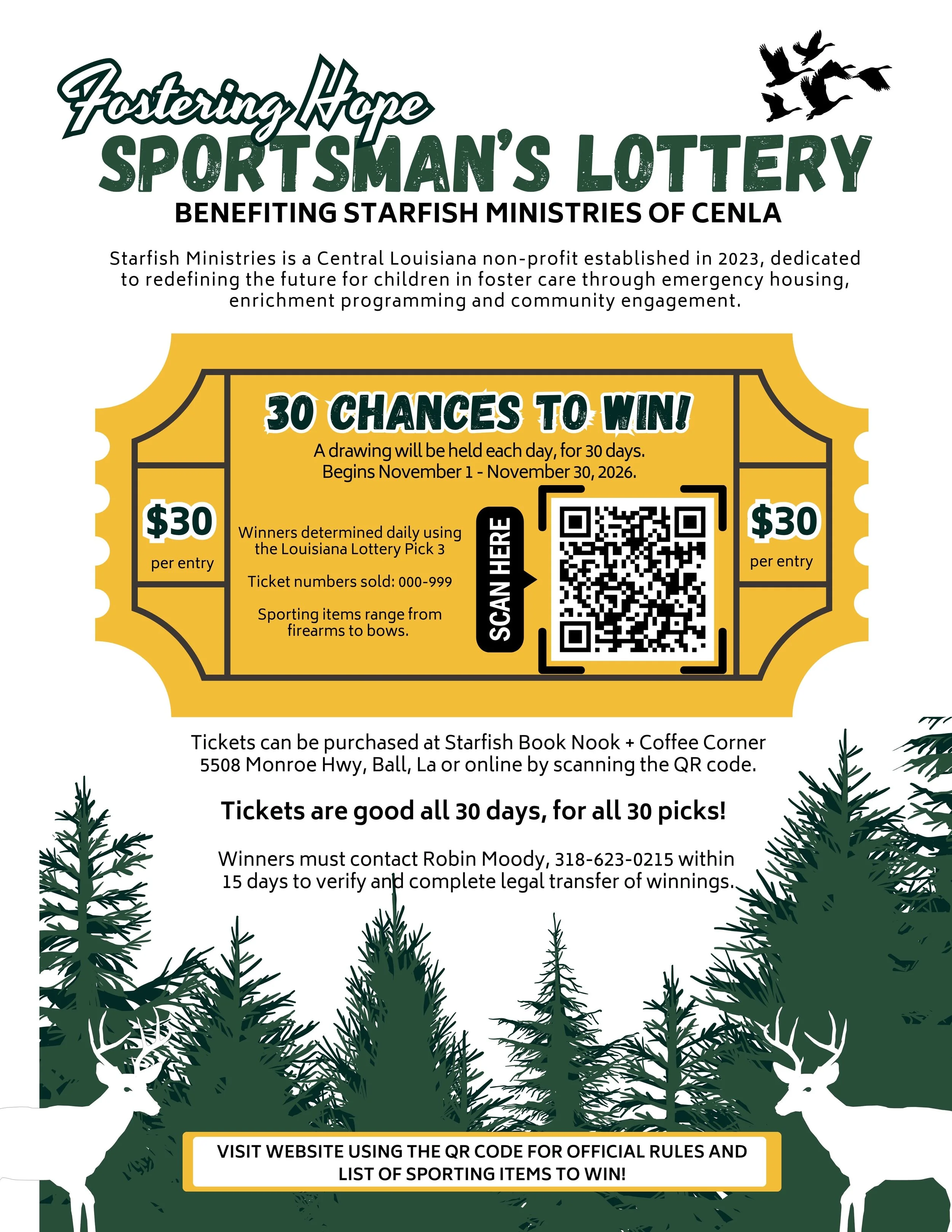 Fostering Hope - Sportsman's Lottery