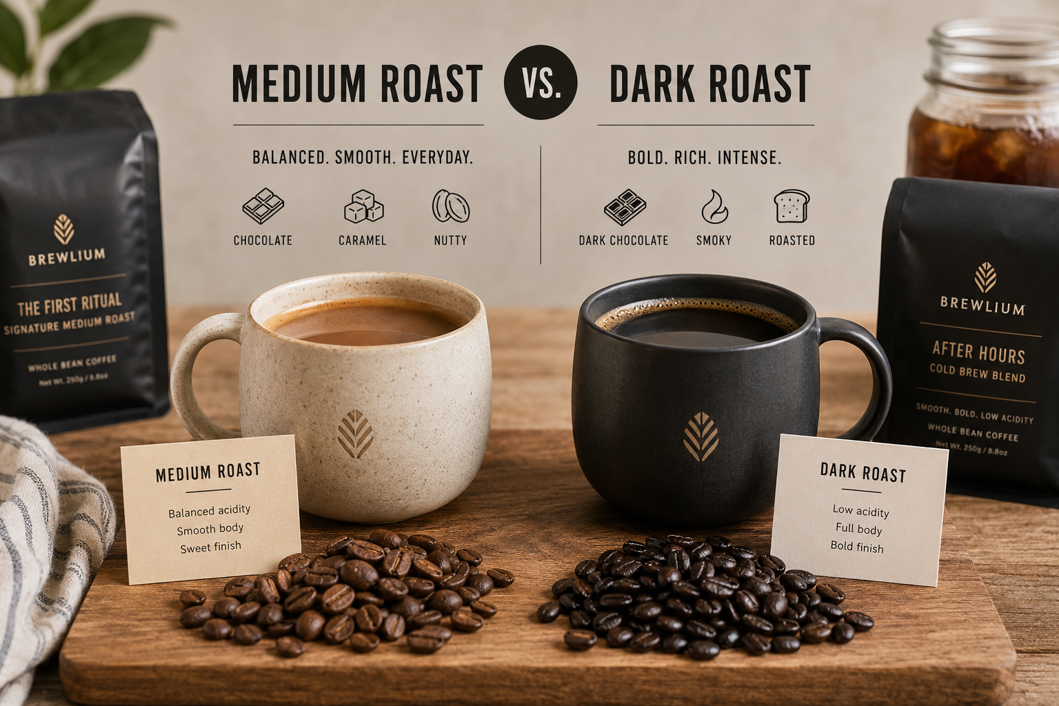 Medium Roast vs Dark Roast