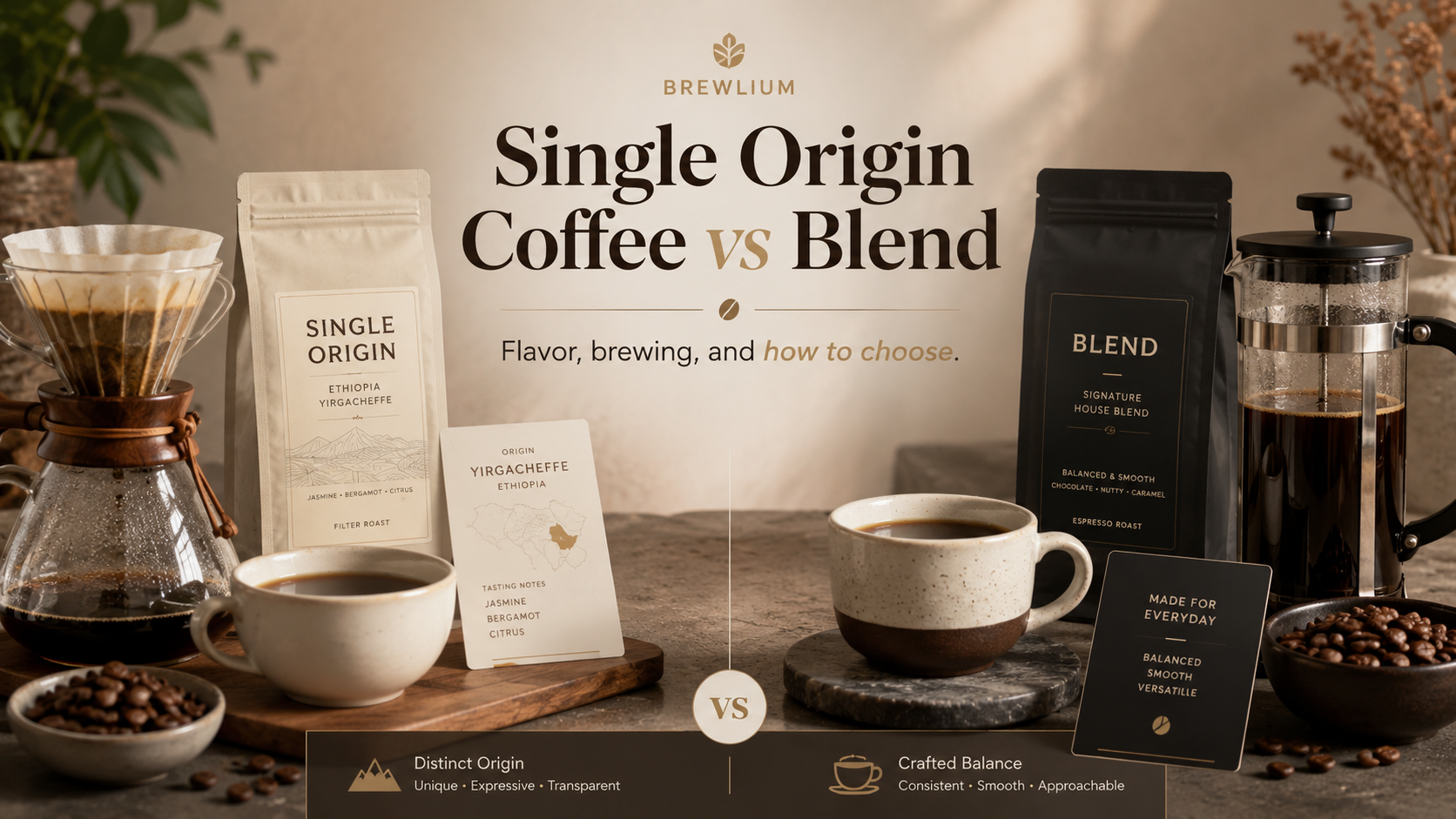 Single Origin Coffee vs Blend: Flavor, Brewing, Espresso &amp; How to Choose