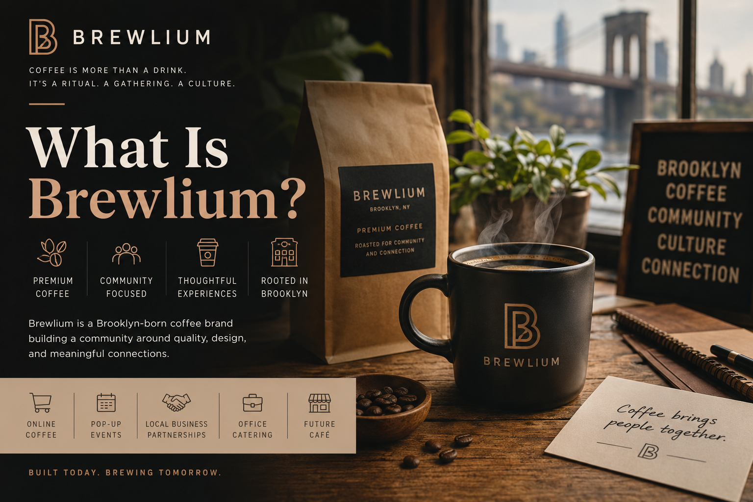 What Is Brewlium? | Brooklyn-Born Specialty Coffee Brand &amp; Future Café Concept