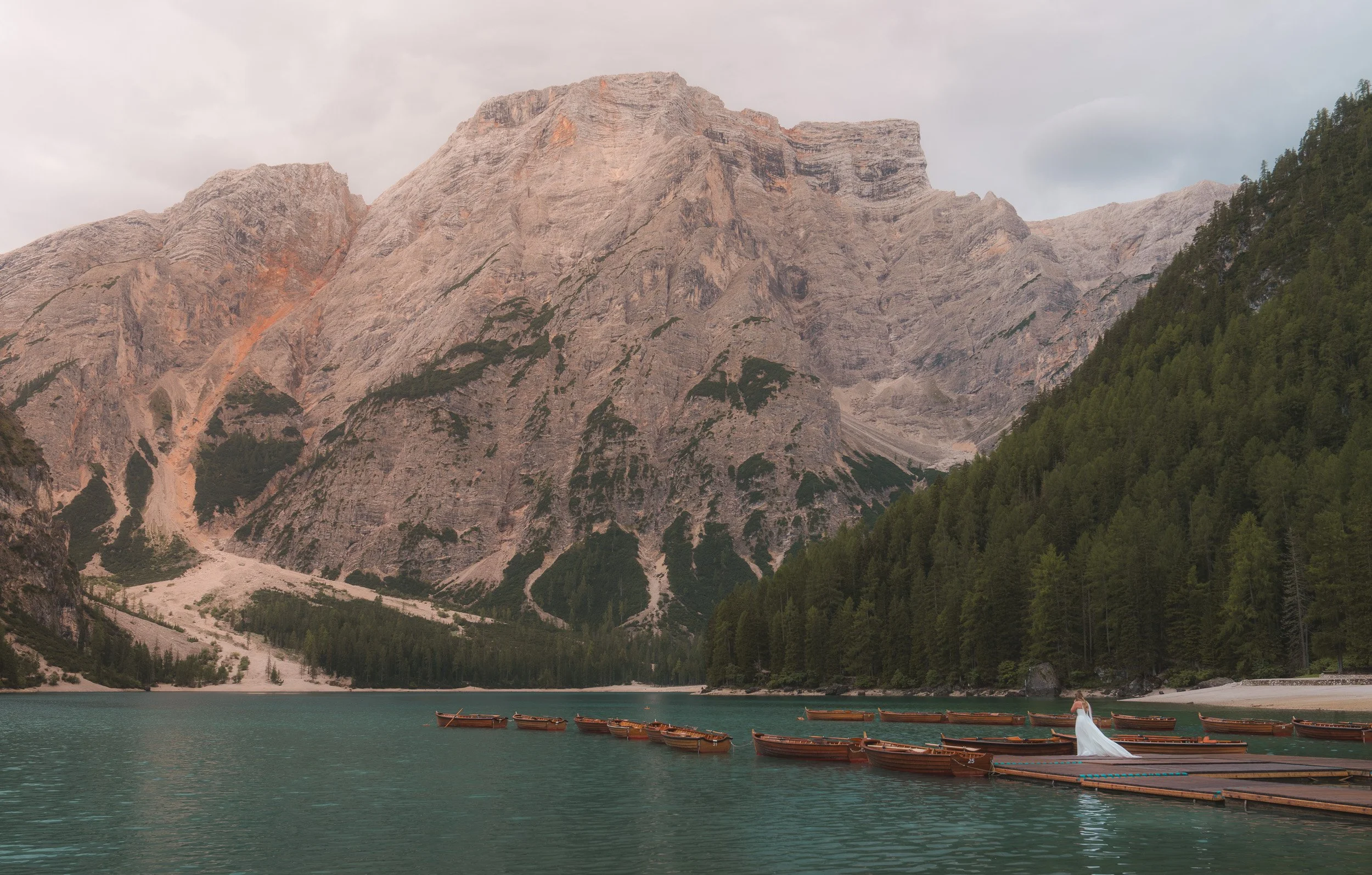 Lago Di Brais, Dolomites, Italy