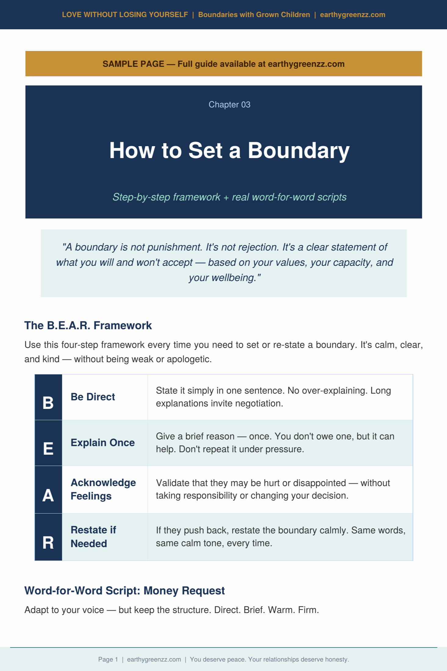 Love Without Losing Yourself — Boundaries Guide PDF