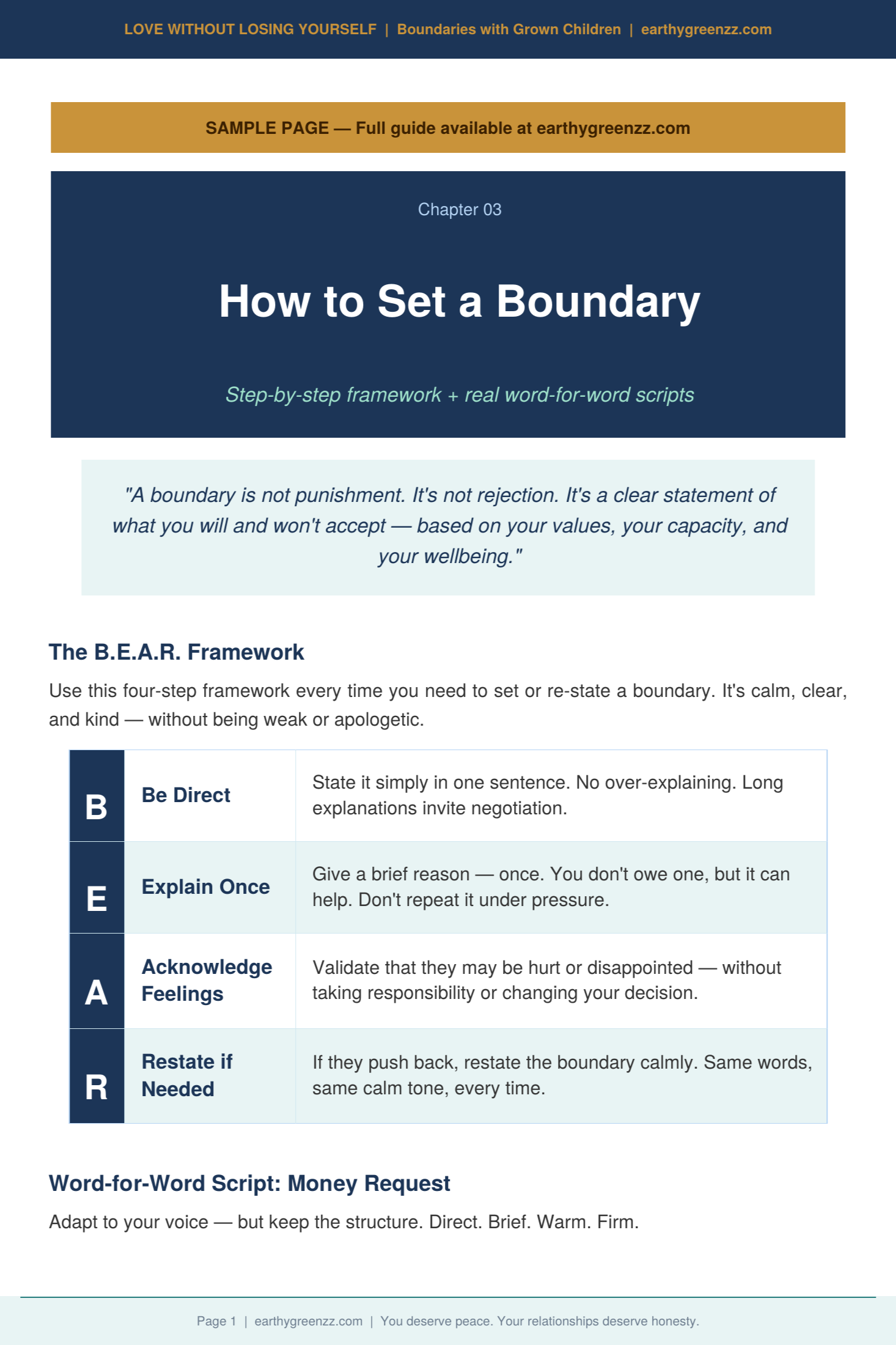 Love Without Losing Yourself — Boundaries Guide PDF