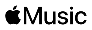 Apple Music logo with black background