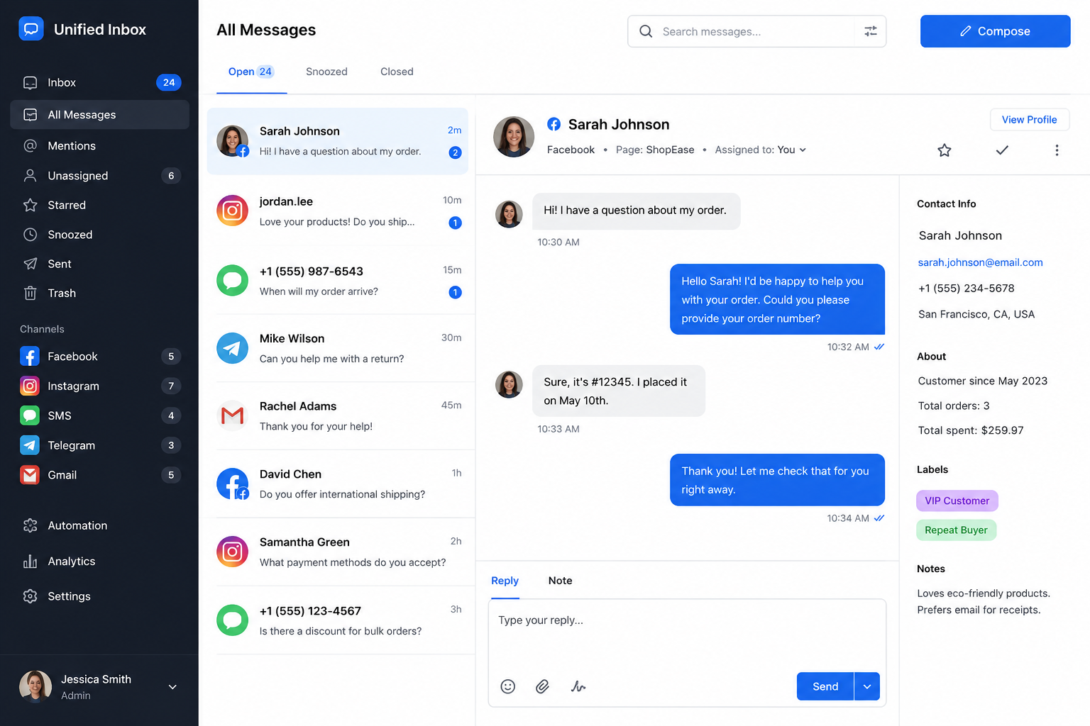 Message Consolidation