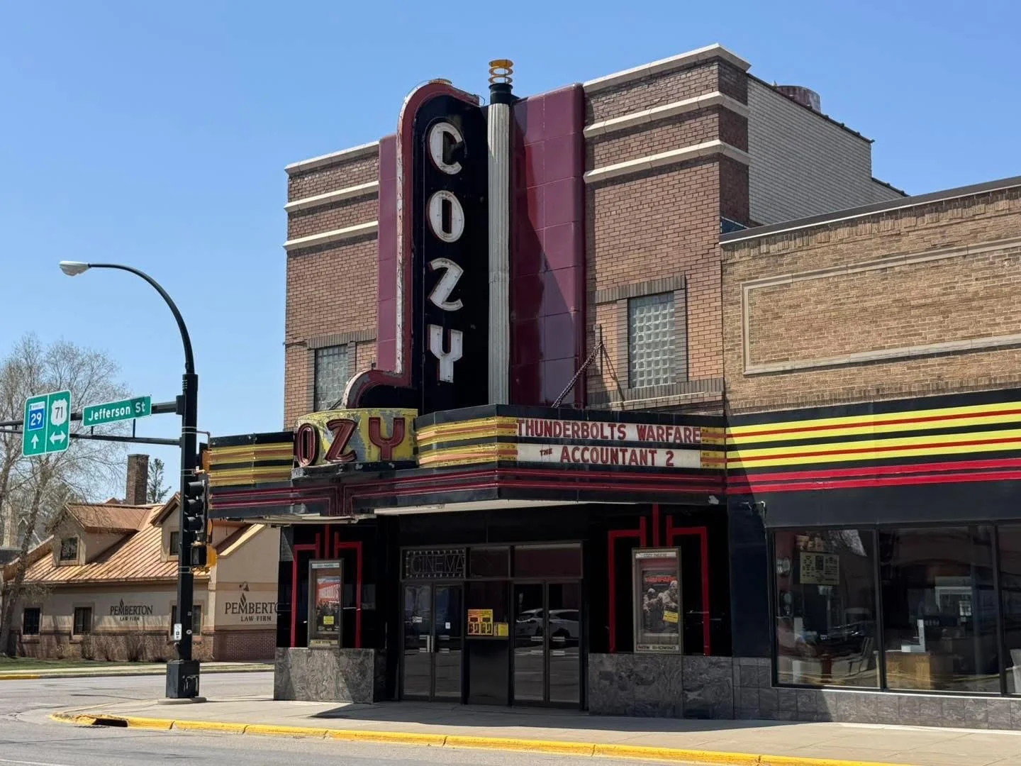 Cozy Theatre. A Wilson Theater Service client