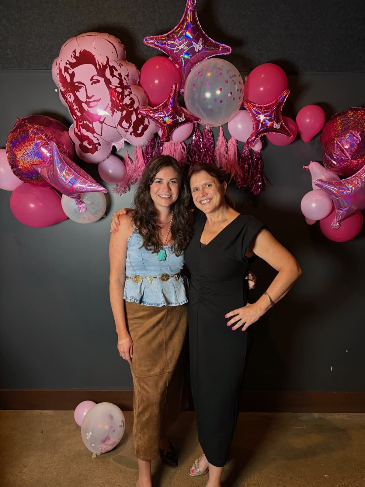 A Dolly Good Time benefit cofounders, Sara Wigal and Ami McConnell