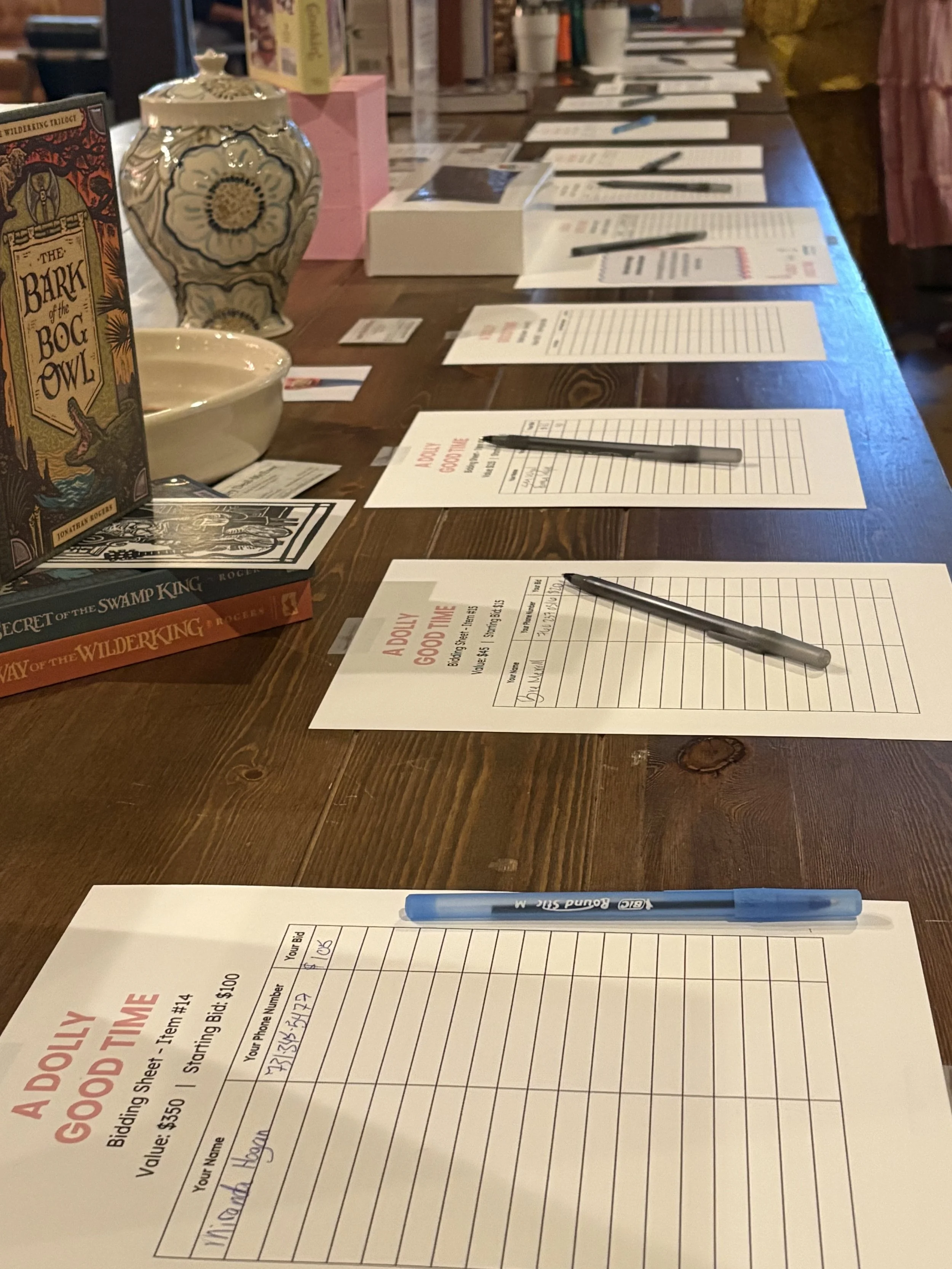 silent auction items 