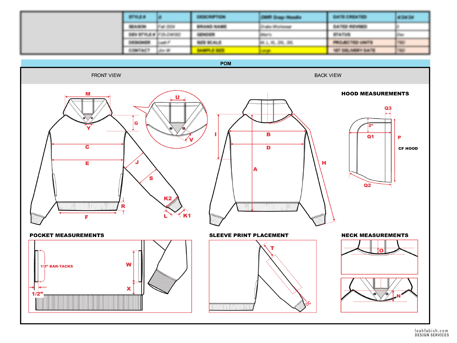 Tech Design: lifestyle apparel