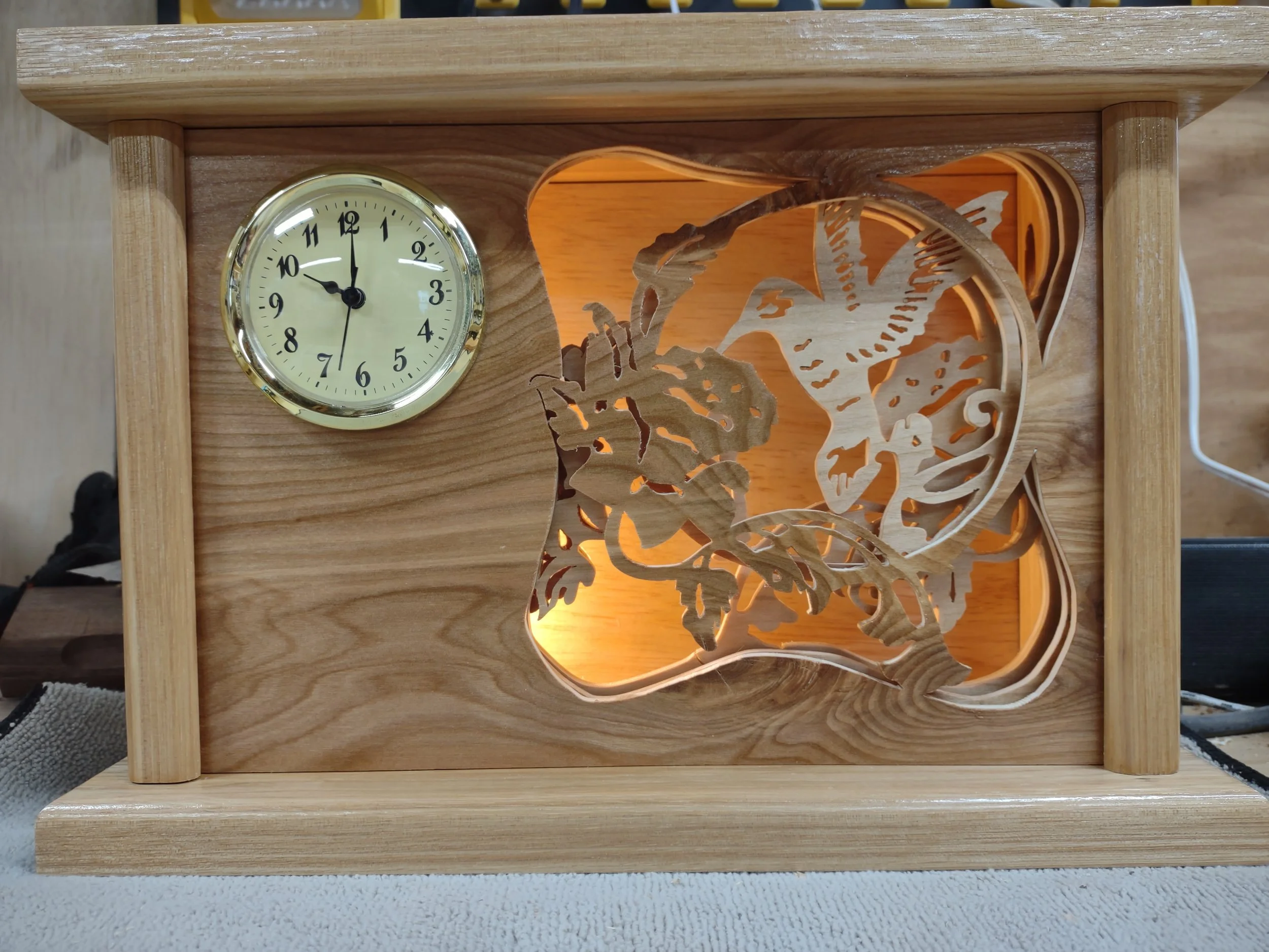 3D Humming Bird Light Box