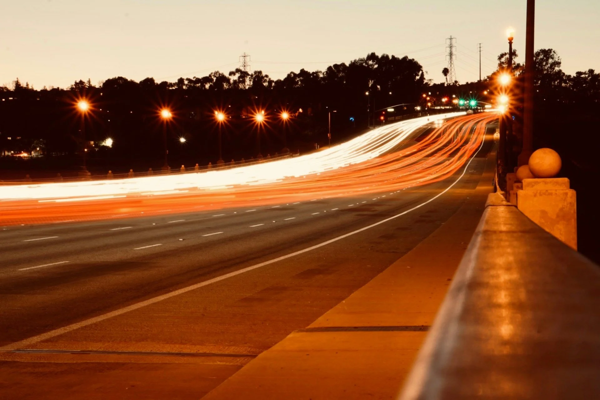 Crown Valley Parkway of Laguna Niguel during sunset
