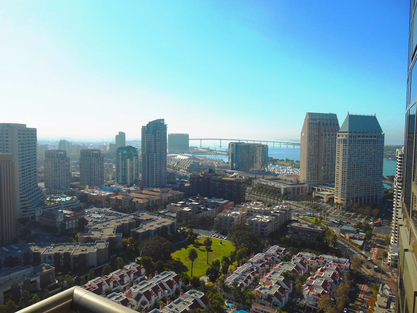 View from the 35th floor of the Electra building in San Diego, CA 92101