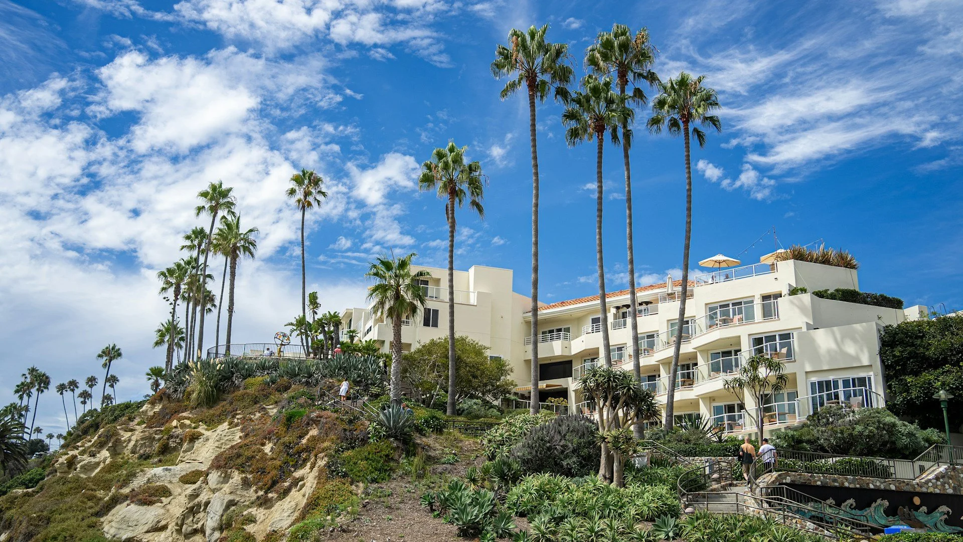 Famous hotel resort on the beach of Laguna Beach