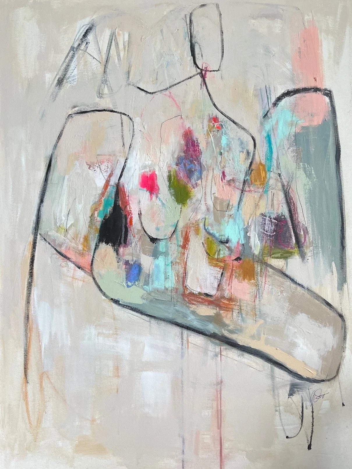 Unraveling
30x40 inches
Acrylic and pastel on canvas