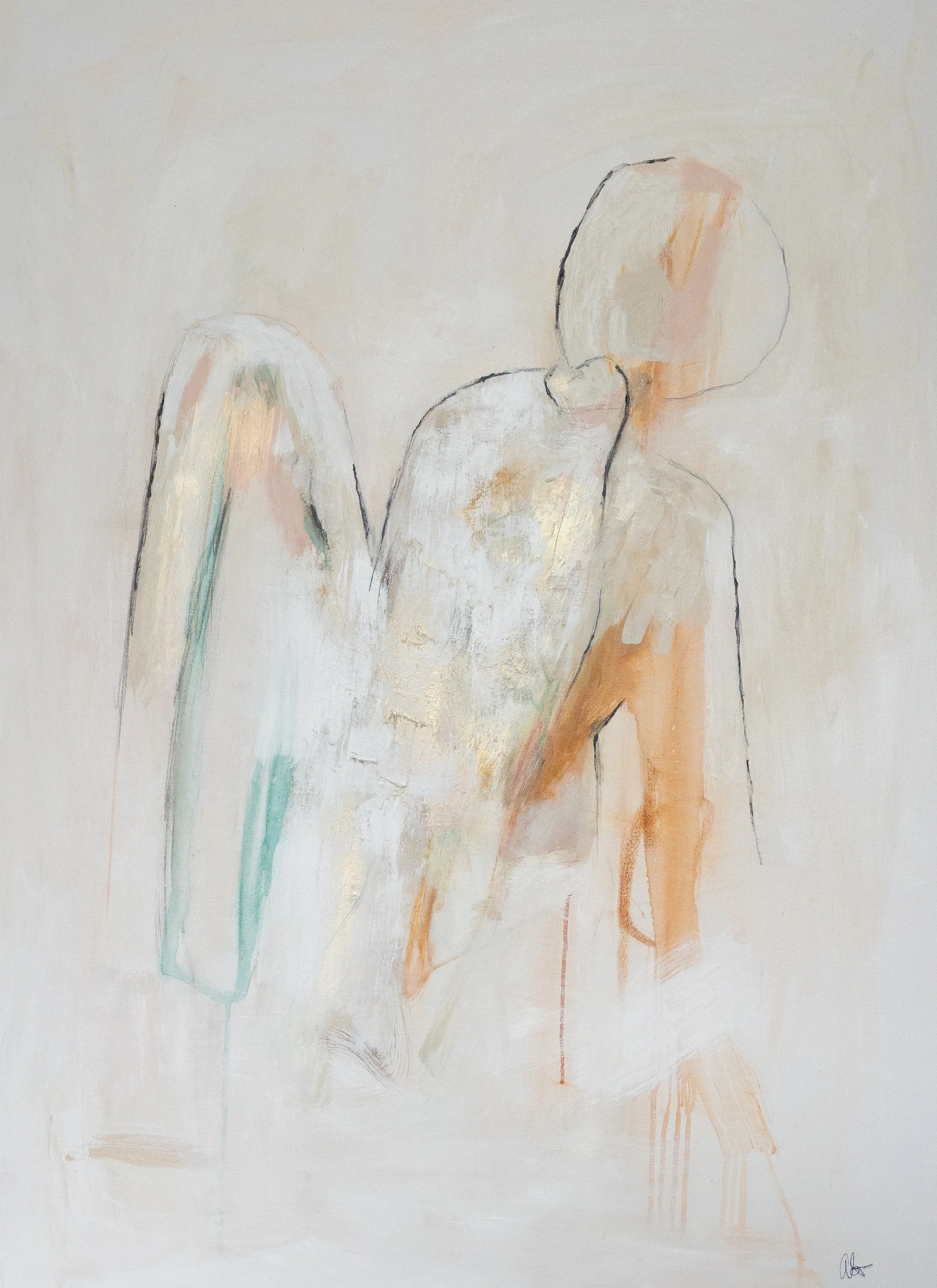 She Fell From The Stars
48x36 inches
Acrylic and Pastel on Canvas