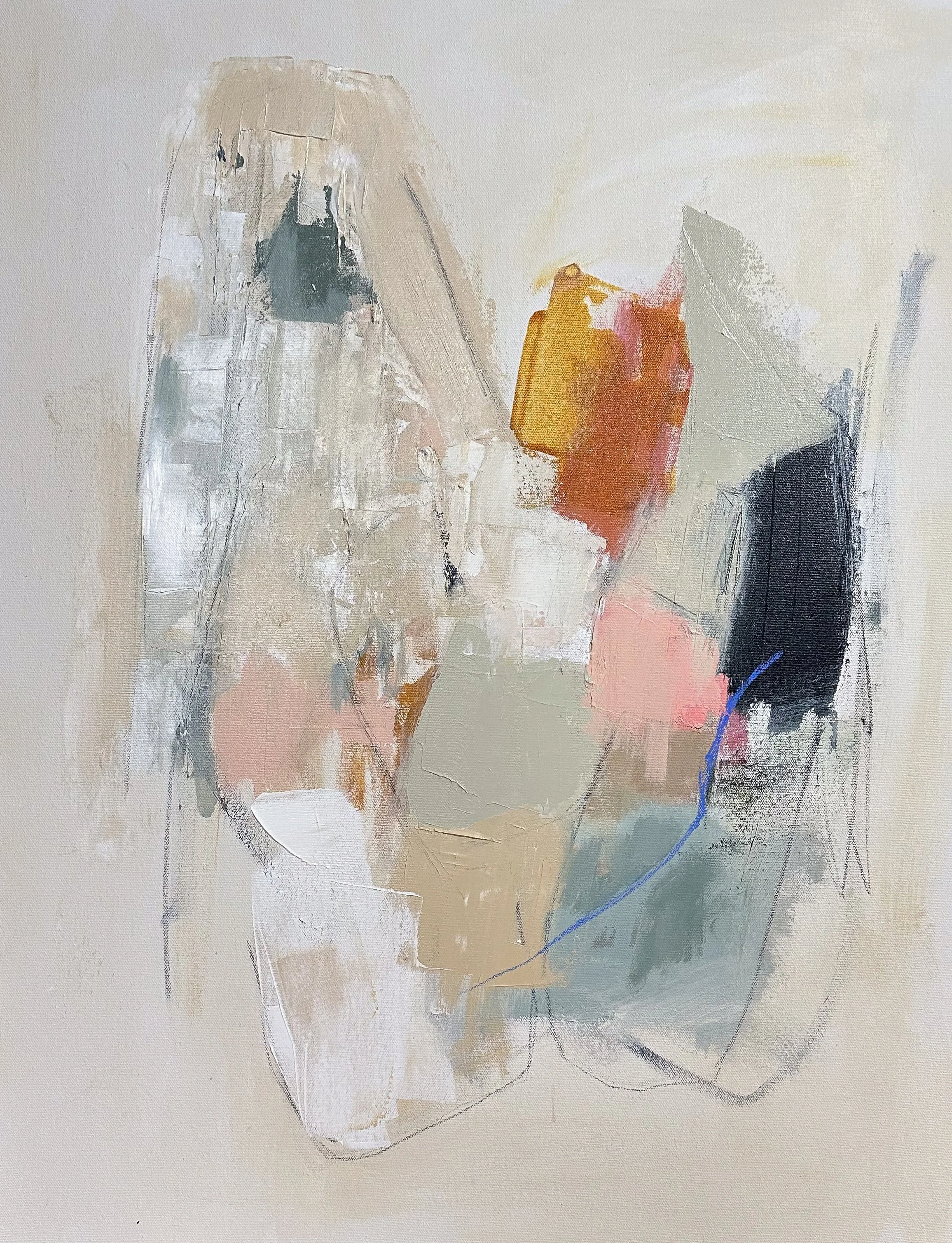 The Air Around You 
20x24 inches
Acrylic and Pastel on Canvas
