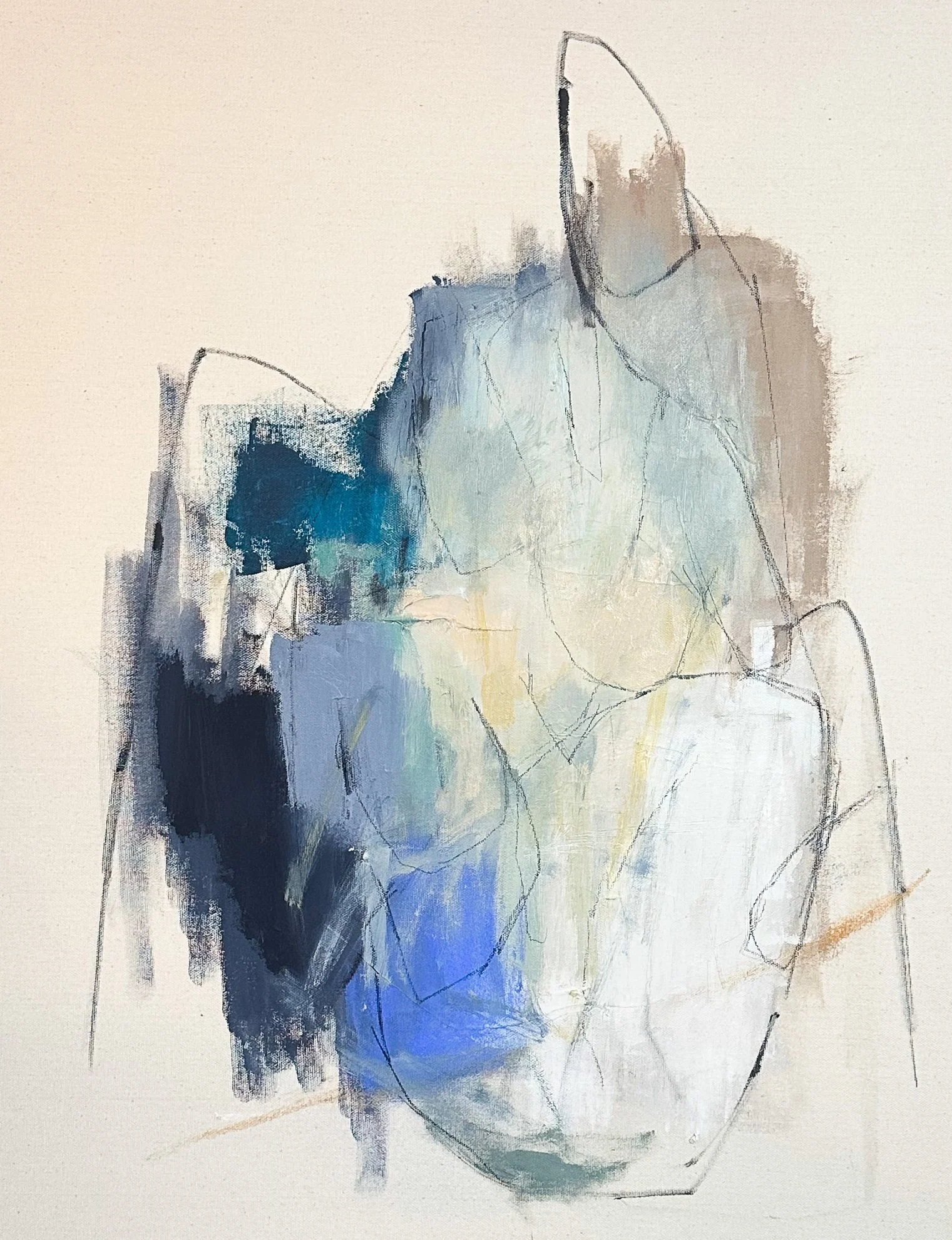 Running On Empty
21x27 inches
Acrylic and pastel on raw canvas