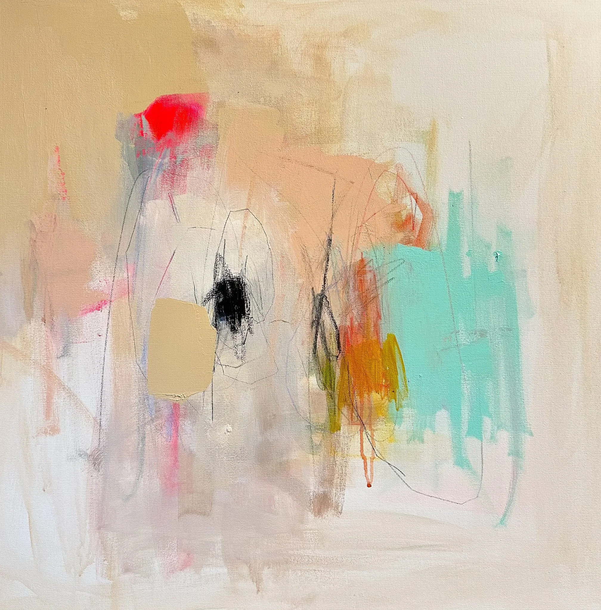 The Moon and The Stars
30x30 inches
Acrylic and Pastel on Canvas