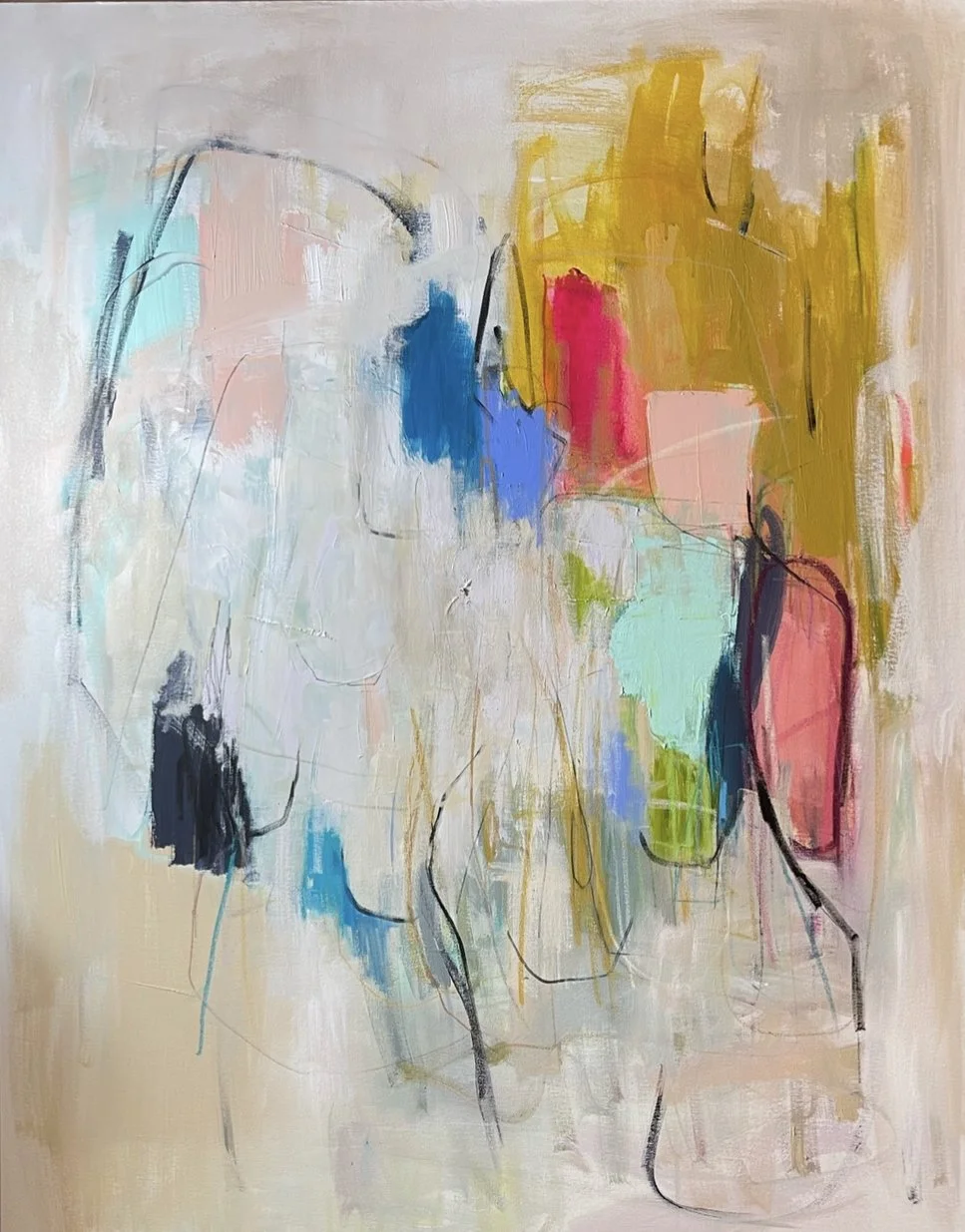 The Memories Between Us
36x48 inches
Acrylic and pastelon canvas