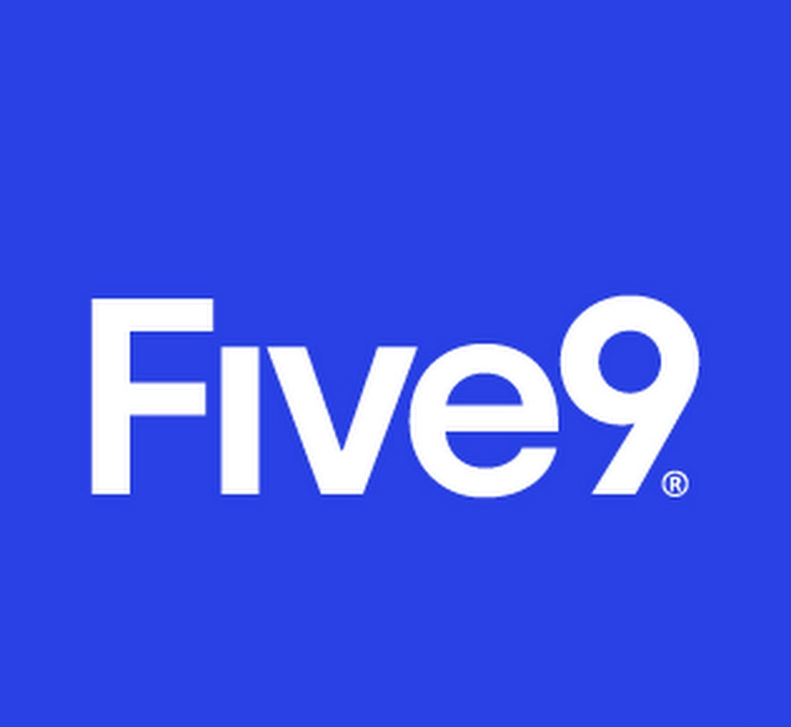 five9 logo on Blue background