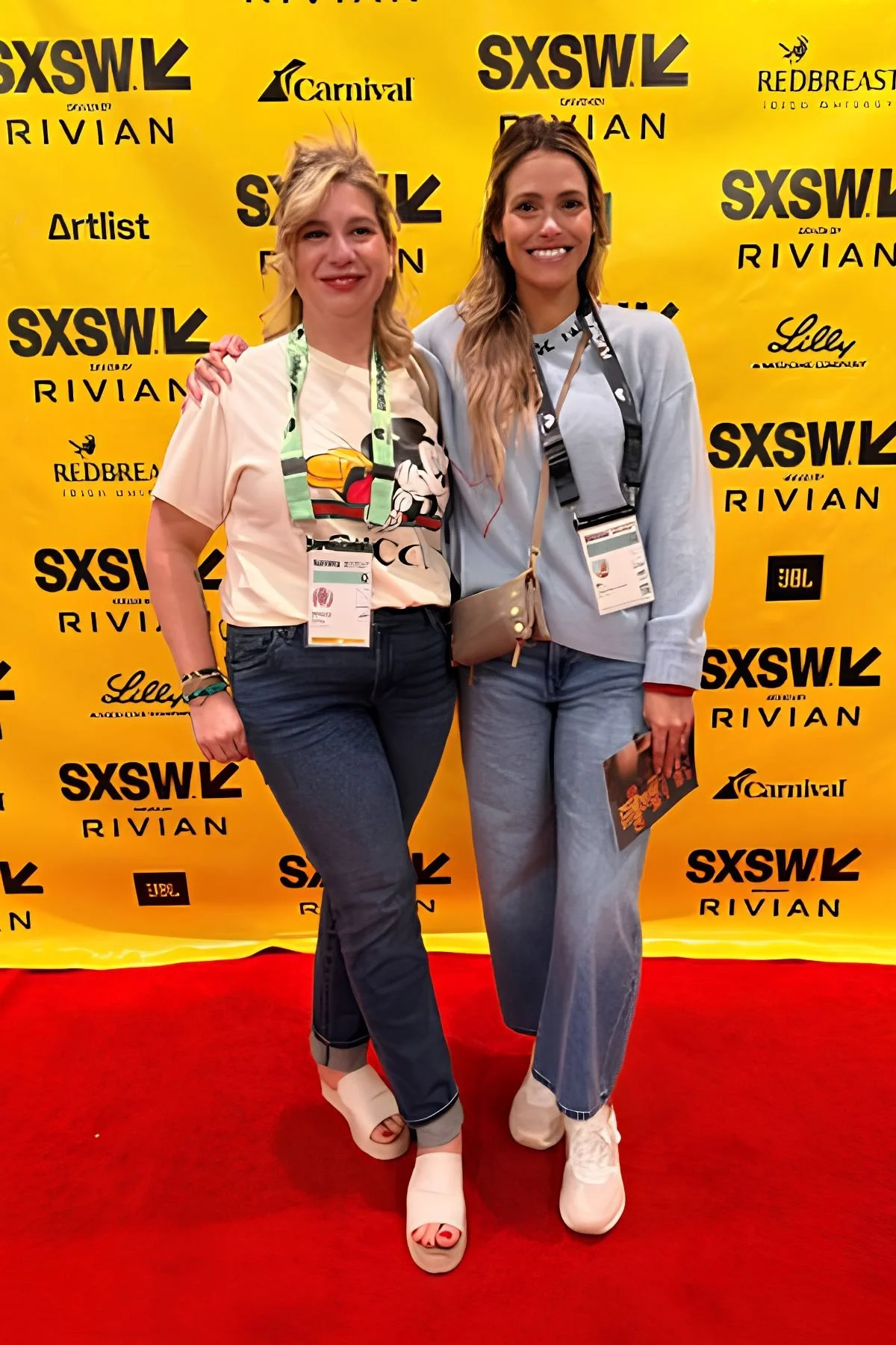 Amanda Massetti and Bri Hennessey, co-founders of Pasta & Tacos Productions, attend the SXSW premiere of the film Chili Finger, starring Bryan Cranston, Sean Astin, John Goodman, and Judy Greer.