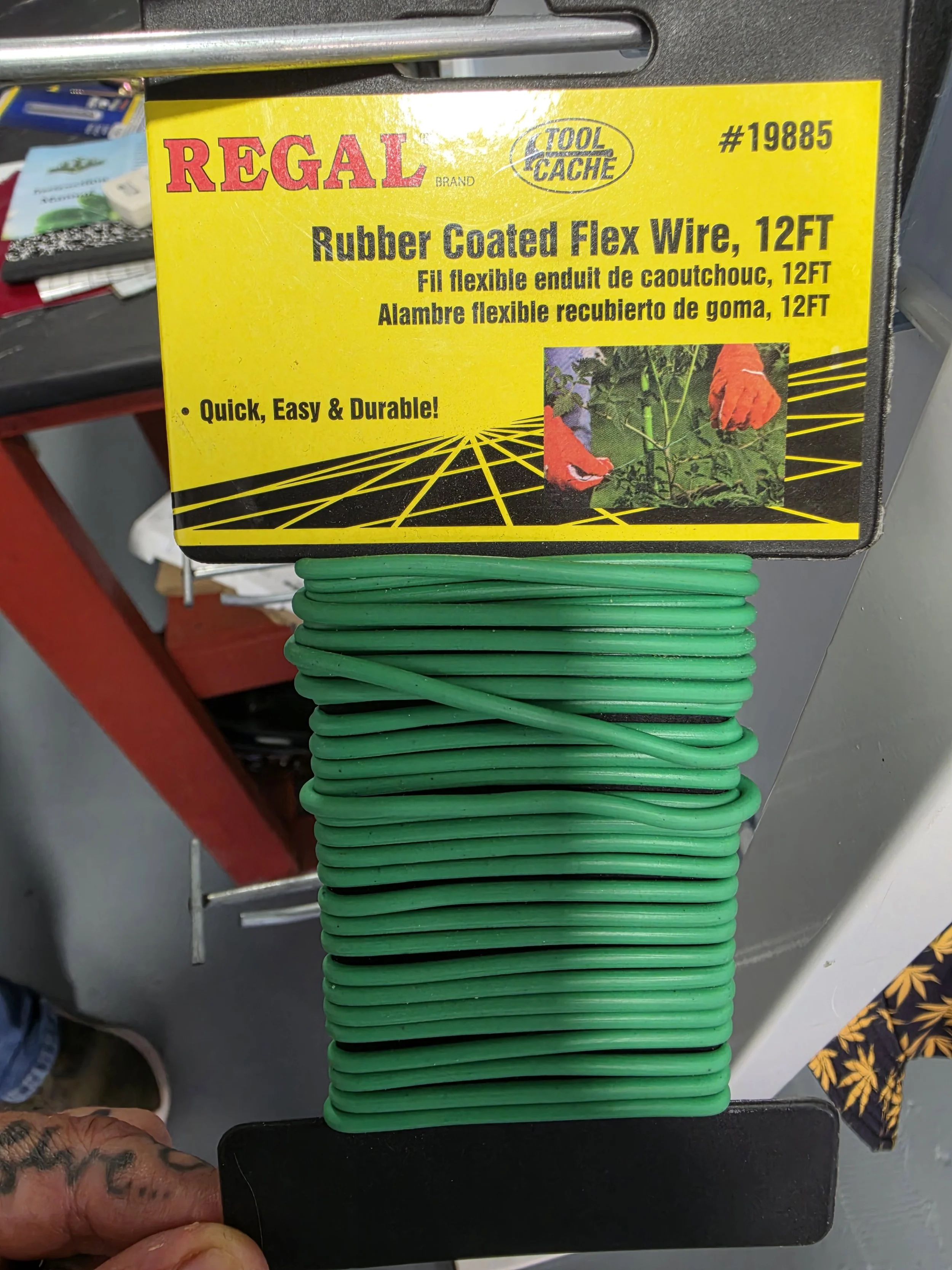 Rubber Coated Wire 12ft.