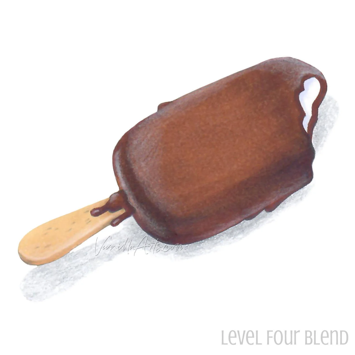 “Acorn Variations”, intermediate alcohol marker + colored pencil. Realism adult coloring lessons. | VanillaArts.com