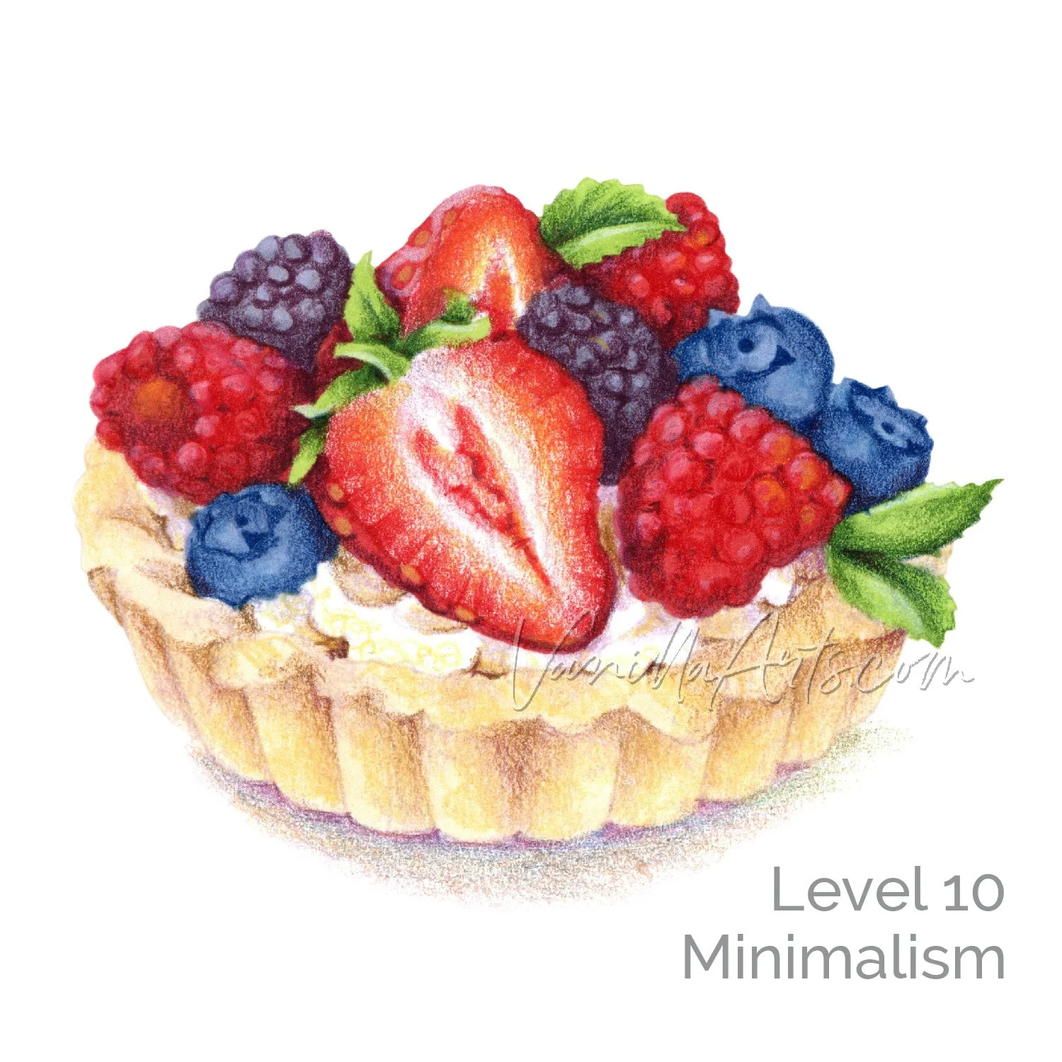 Learn colored pencil for mixed media in The Point, a 12 week online course. Beginners + hesitant intermediates. | VanillaArts.com