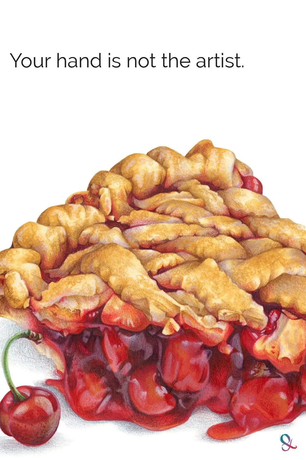 "Easy as Pie" illustration with Copic + Prismacolor. If you're still coaching your hand through beginner skills, then your hand is making artistic decisions. Read more.