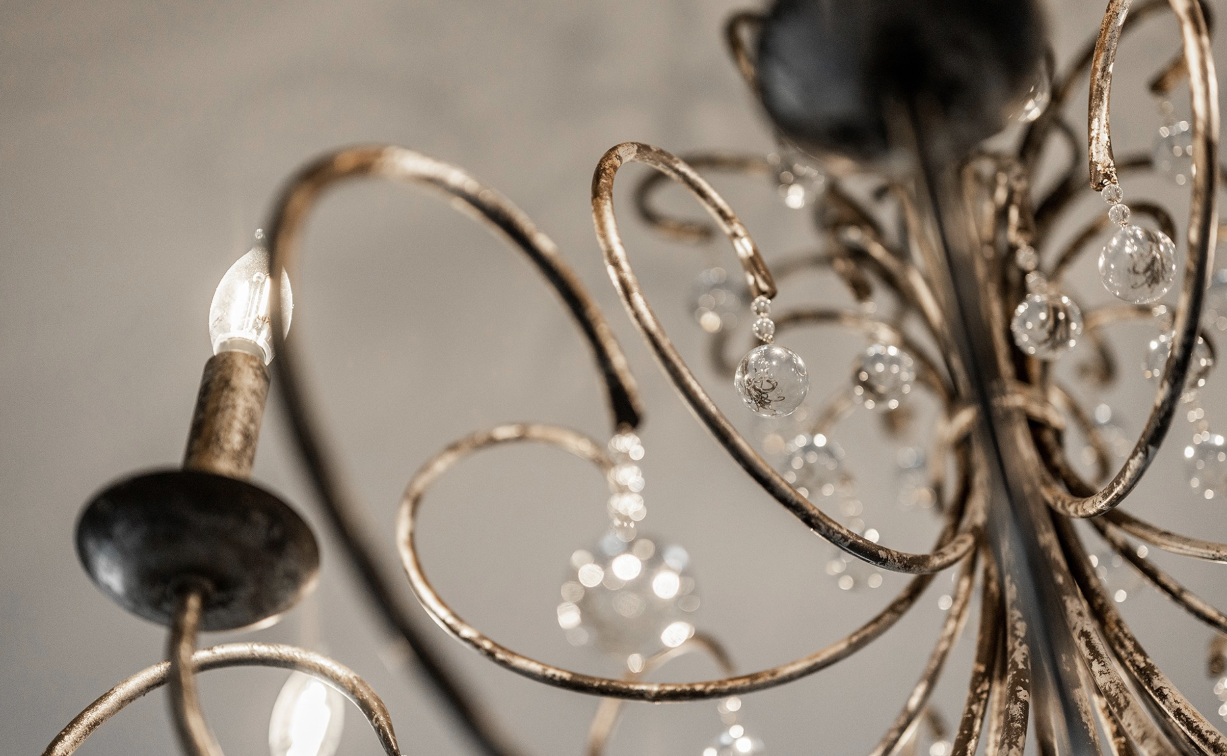 Close up of a chandelier