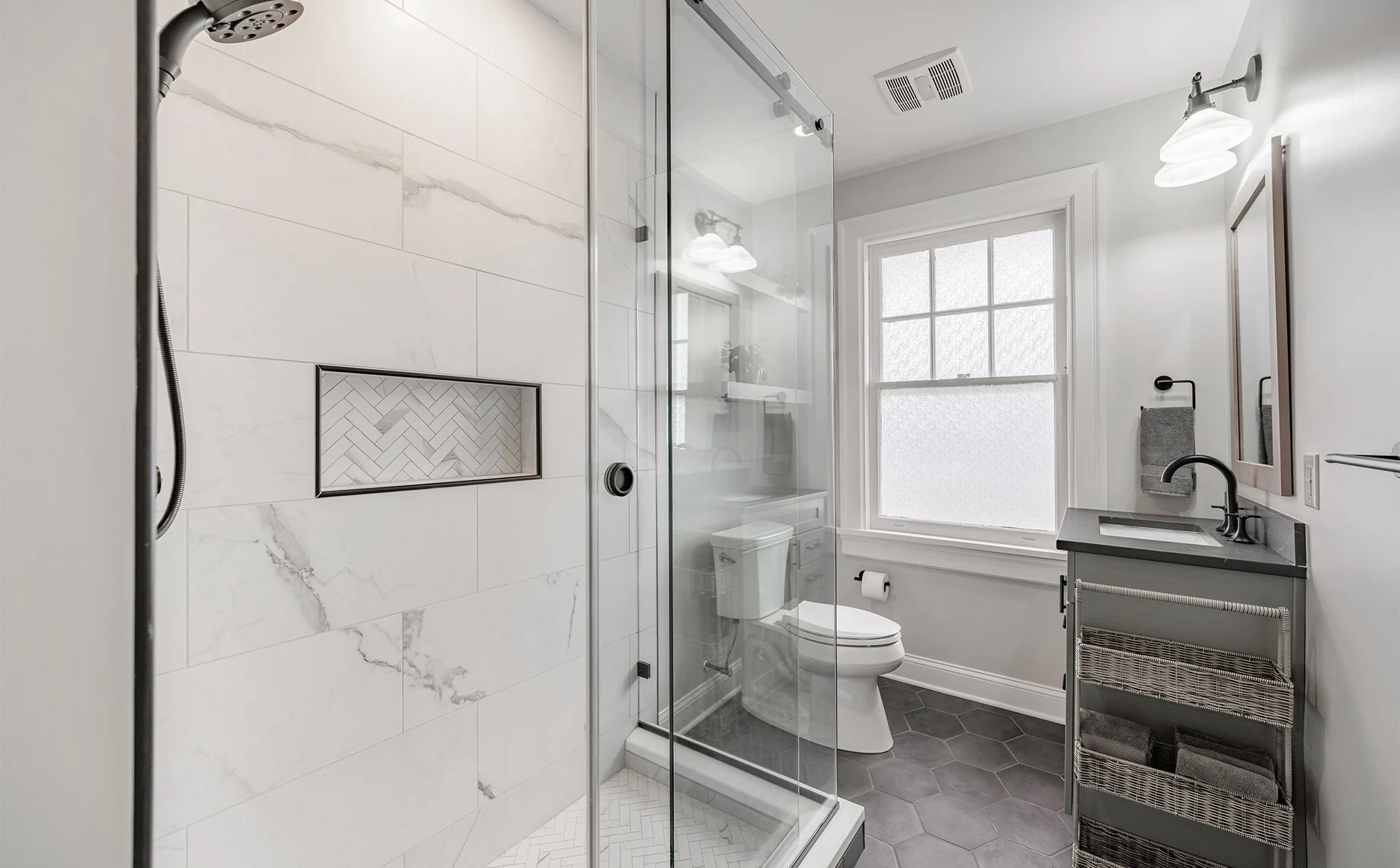Ben Avon bathroom remodeled by J. Francis