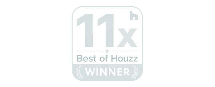 A badge indicating 11-time winner of Best of Houzz.