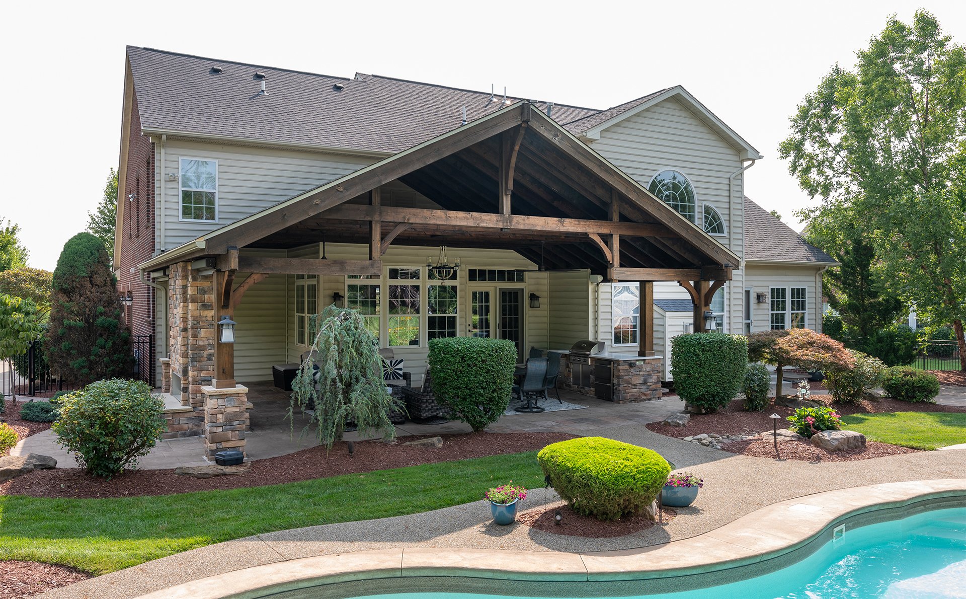 Updated home exterior