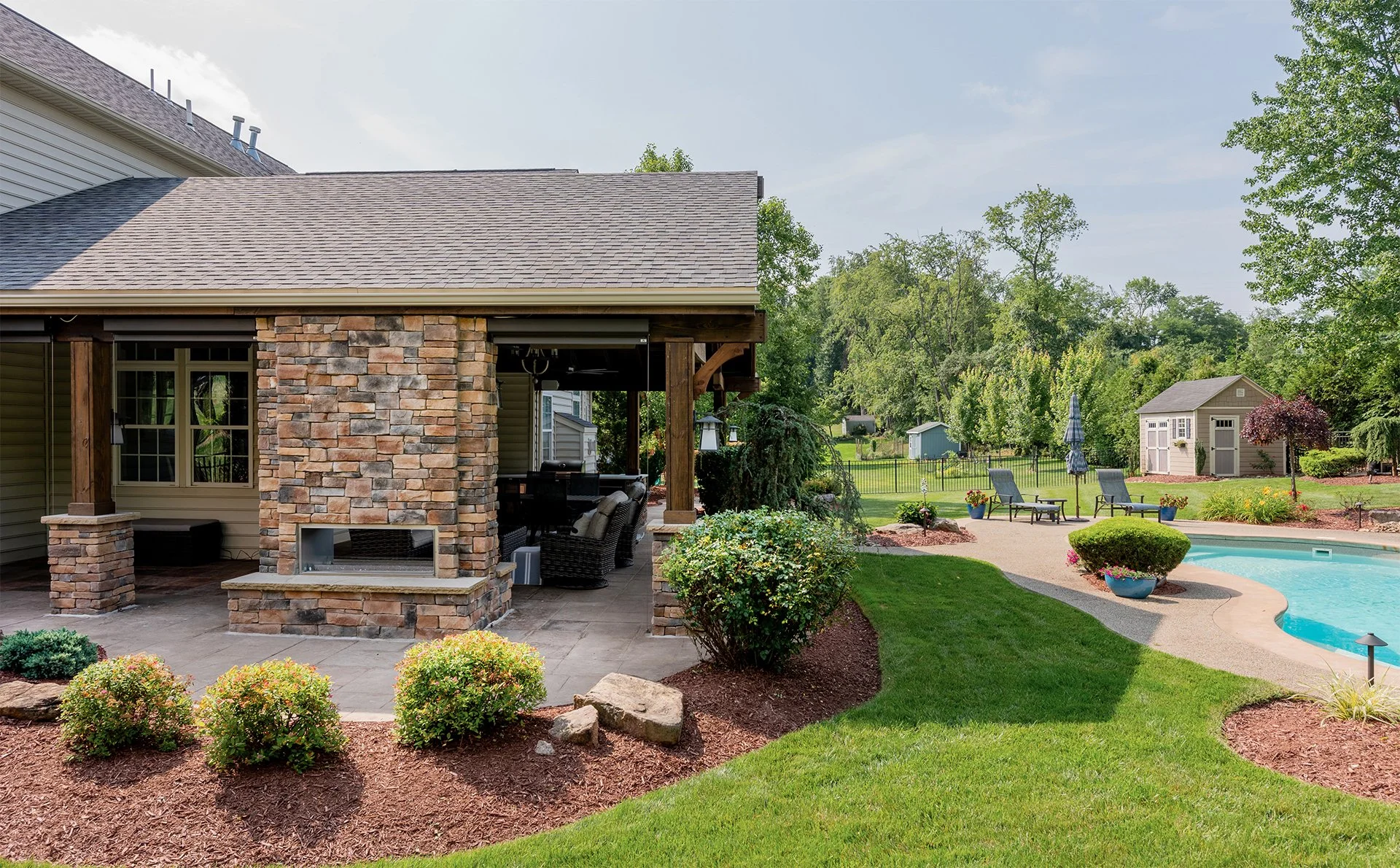 Scenic Ridge home exterior remodeled by J. Francis
