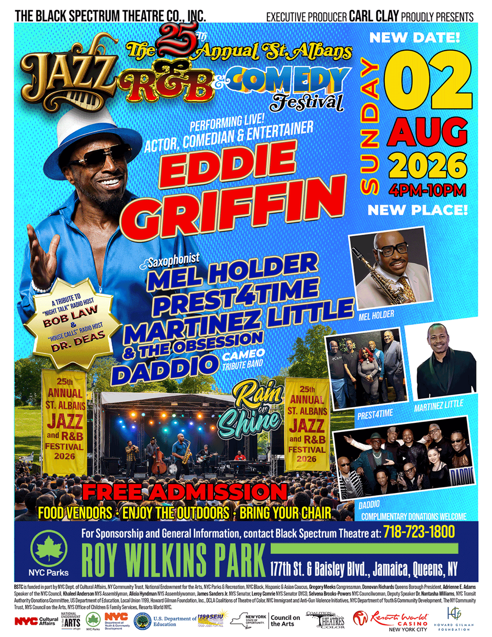 The 25th Annual St. Albans Jazz & R and B & Comedy Festival