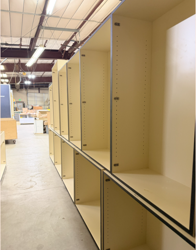 Custom built cabinets