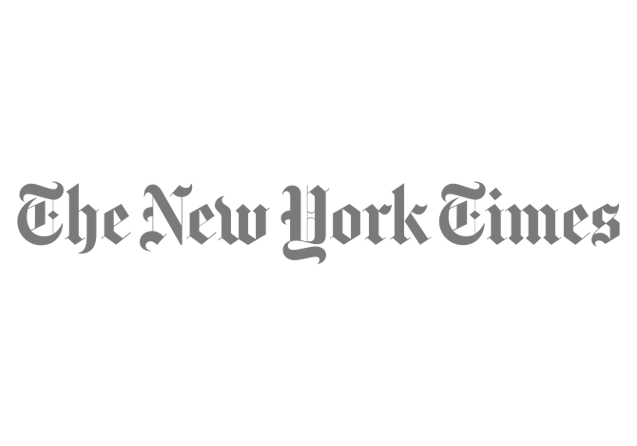 Logo of The New York Times in blackletter font on a white background.