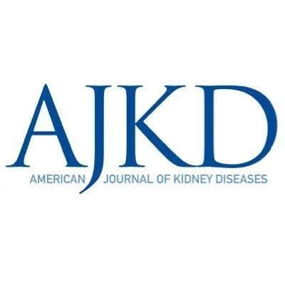 Logo of the American Journal of Kidney Diseases with the initials AJKD in large blue letters and the full journal name underneath.