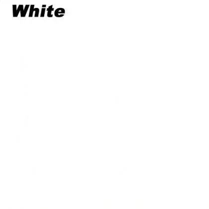 A page with the word 'White' in bold black text at the top.